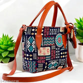 Stylish PU leather slingbag, free size, 2 compartments, animal net pattern. This trendy accessory adds a bold statement to any outfit, made in India